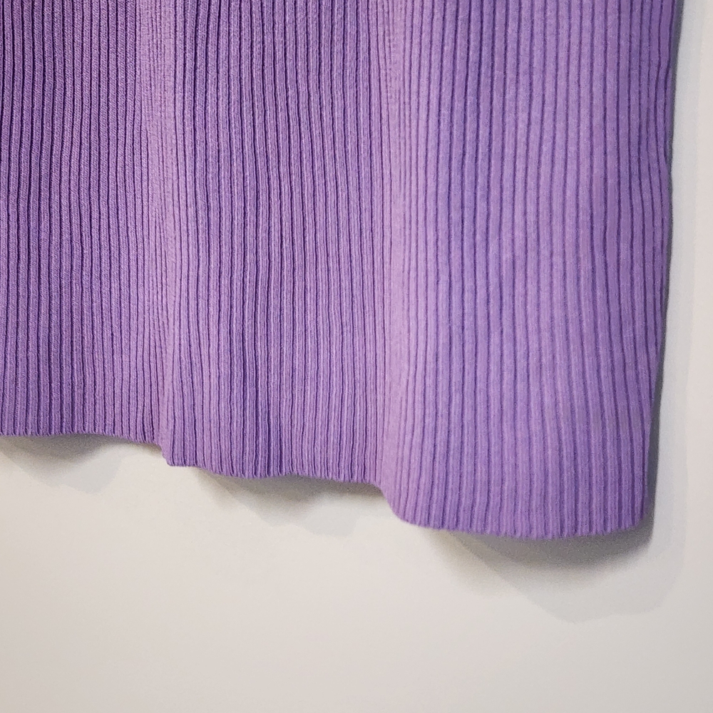 Yves Saint Laurent Purple Ribbed Tank Top - Picture 7 of 7
